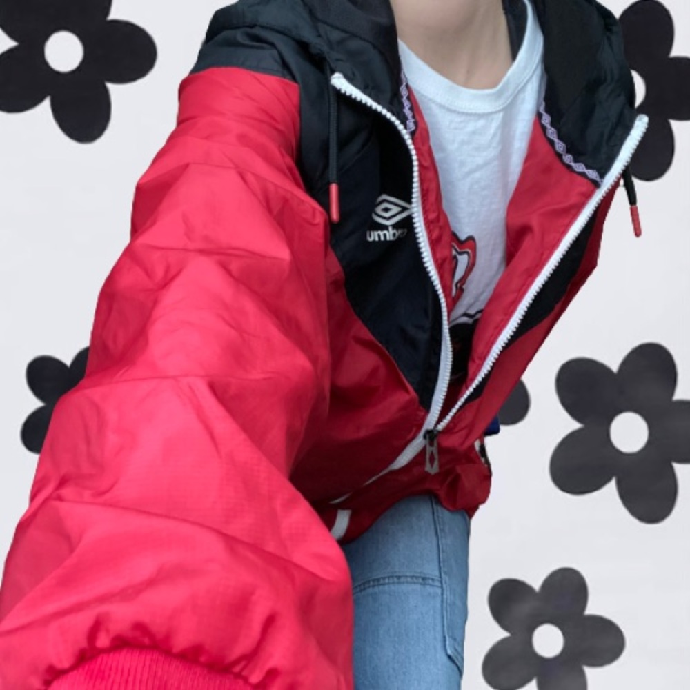 Red & Black Umbro Windbreaker Jacket